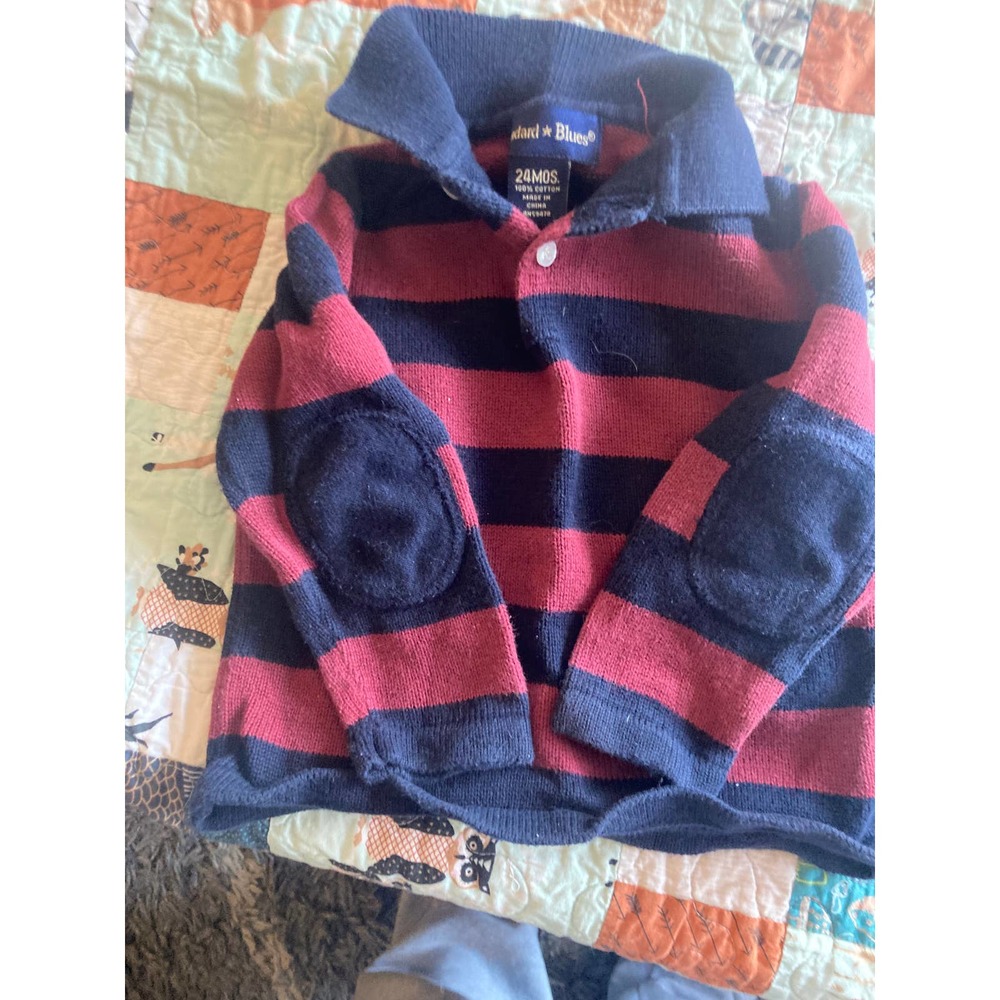 Standard Blues Rugby shirt with collar (24m)